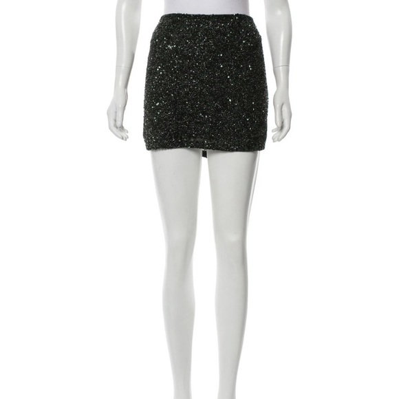 Haute Hippie sequined/beaded skirt - Picture 1 of 7